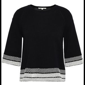 Maje black and white top